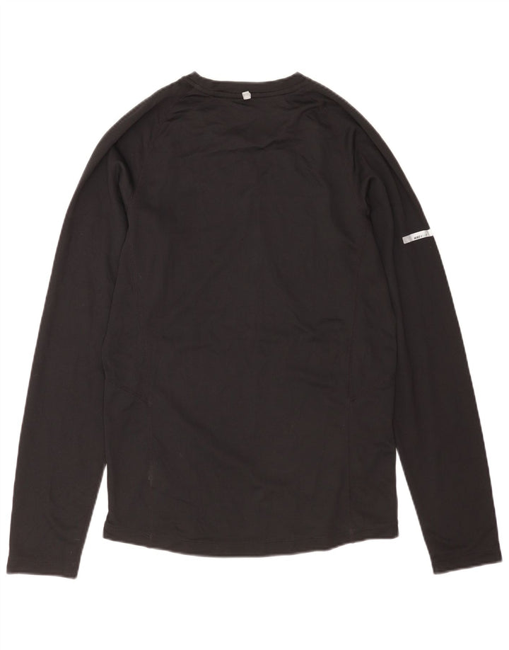 Nike Mens Dri Fit Top Manga Longa Pequeno Poliéster Preto