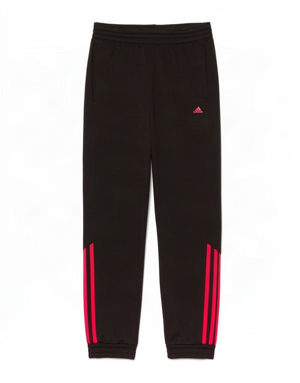 Adidas Girls Tracksuit Trousers Joggers 11-12 Years Black Polyester