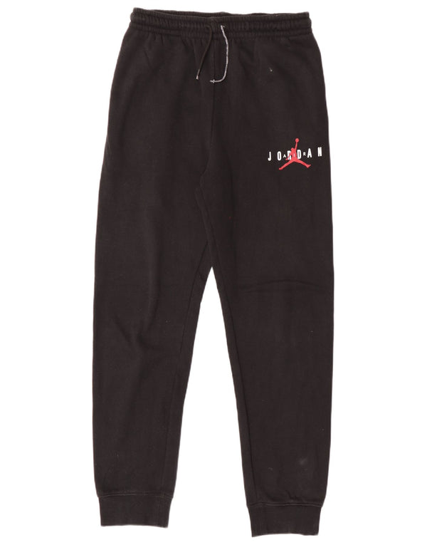 Jordan Boys Graphic Calças de treino Joggers 13-14 anos XL algodão preto