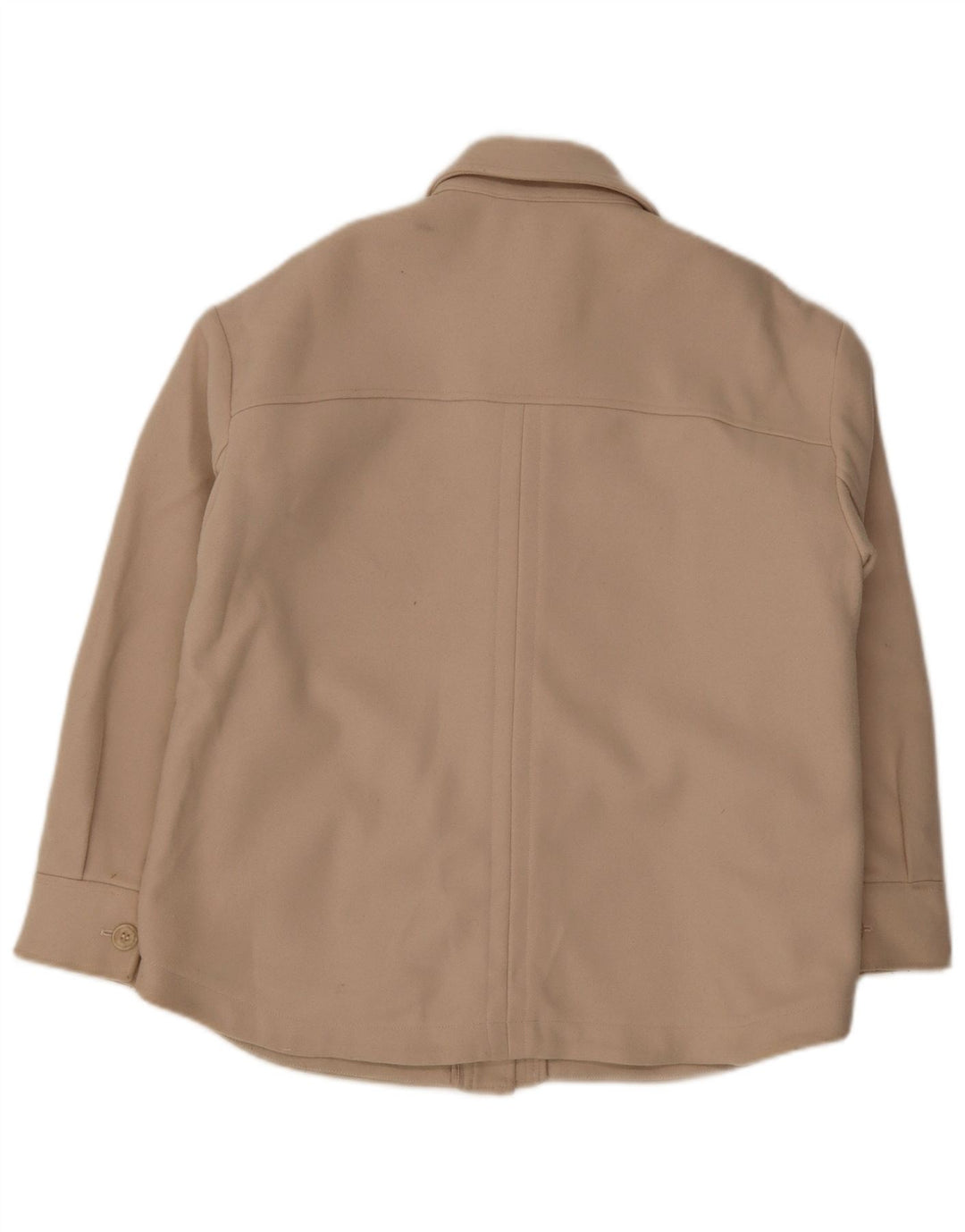 Jaqueta bomber feminina MINT VELVET de grandes dimensões Reino Unido 14 acrílico bege médio