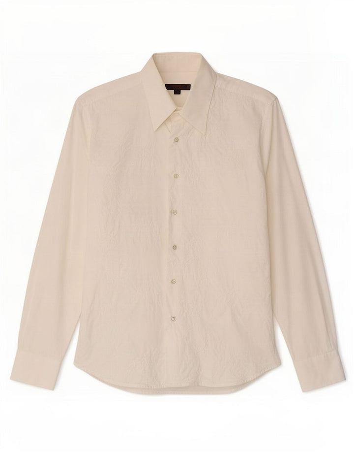 Tipo'S Camisa Masculina Slim Médio Algodão Floral Branco