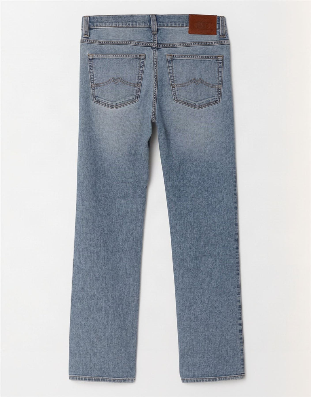 Mustang Mens Tramper Straight Jeans W33 L32 Azul Algodão