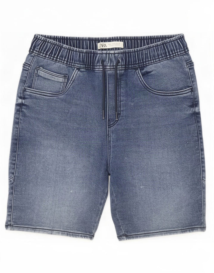 Zara Shorts jeans masculino pequeno W30 azul