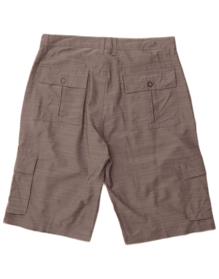 Shorts cargo masculino BKE W33 poliéster cinza médio