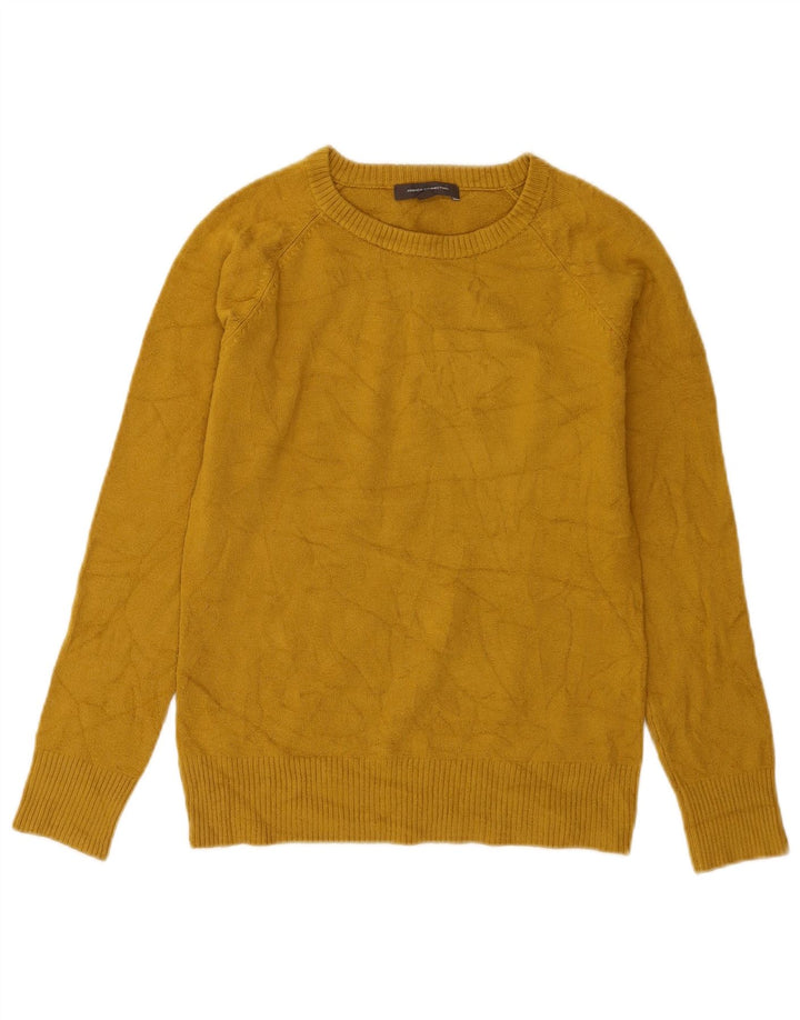 Suéter feminino com gola canoa French Connection UK 12 amarelo médio