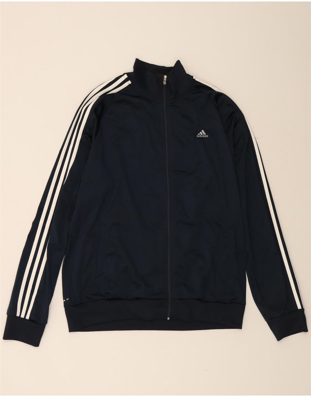 ADIDAS Mens Climalite Tracksuit Top Jacket XL Azul Marinho Poliéster