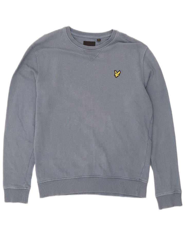 Lyle & Scott moletom masculino jumper XS azul algodão