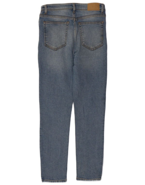 Zara Jeans Slim Feminino EU 38 Pequeno W28 L26 Azul Algodão