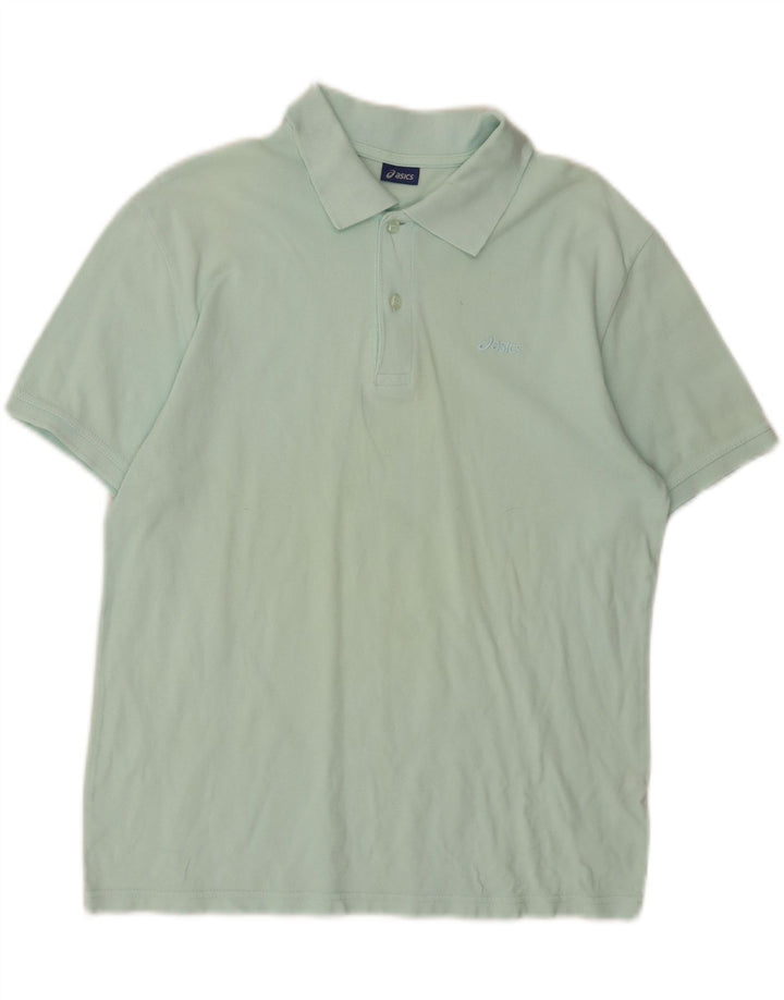 Camisa polo masculina ASICS algodão verde médio