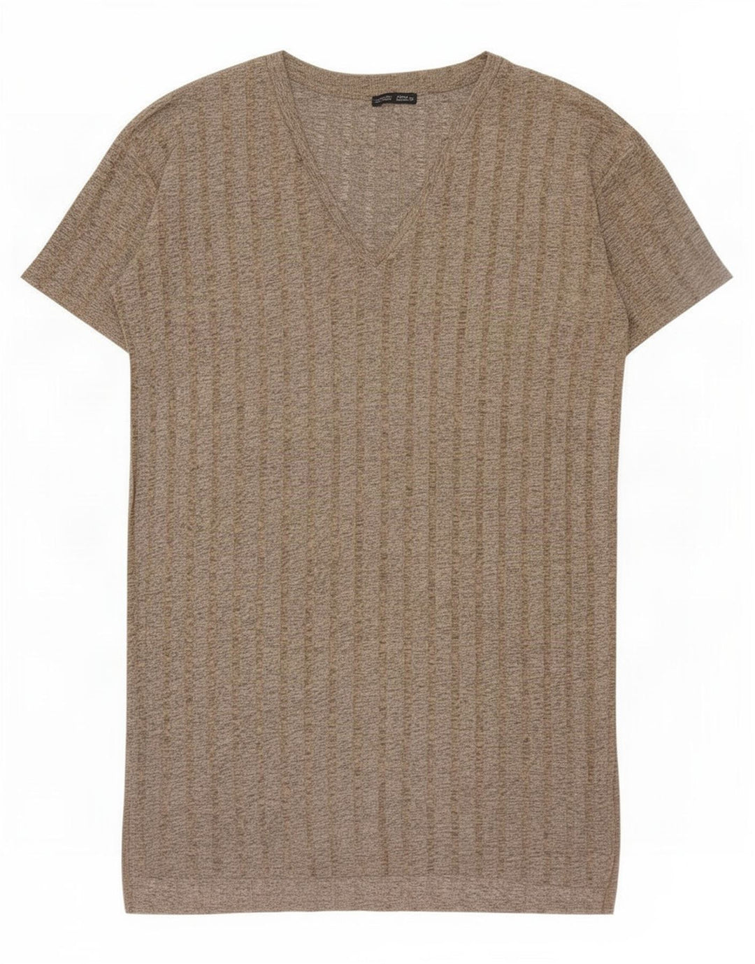 Vestido básico feminino Zara UK 14 cinza médio manchado