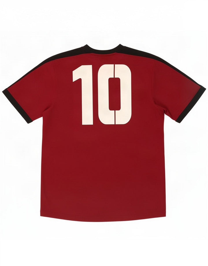 Camiseta gráfica masculina Umbro Top grande de poliéster colorido vermelho