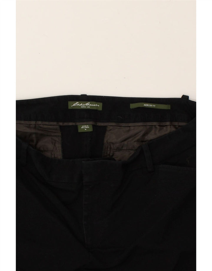 EDDIE BAUER Womens Bootcut Casual Trousers US 18 2XL W38 L28 Black Cotton | Vintage Eddie Bauer | Thrift | Second-Hand Eddie Bauer | Used Clothing | Messina Hembry 