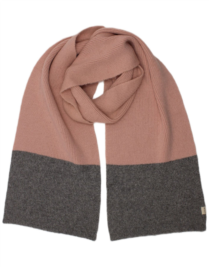 Lenço retangular feminino de malha Jack Wills tamanho único rosa colorblock