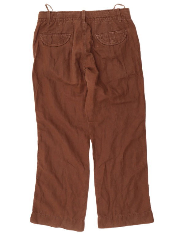 Calça Chino Reta Masculina Gap W32 L30 Linho Marrom
