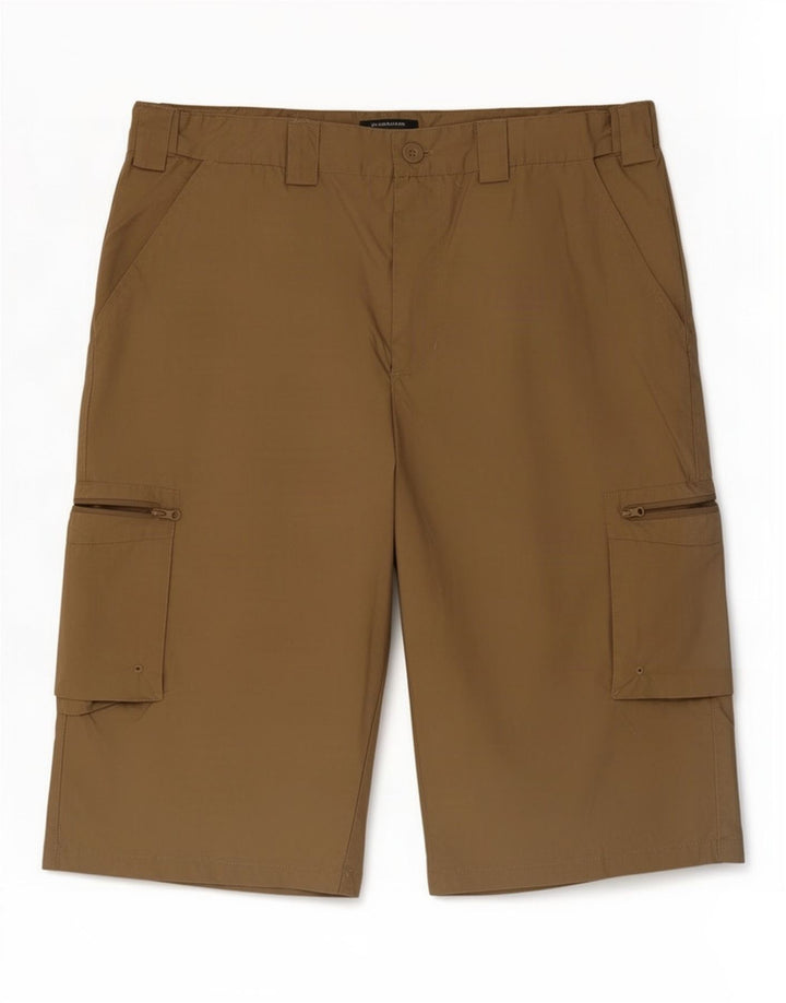 Shorts cargo masculino Mountain Warehouse W36 grande cáqui