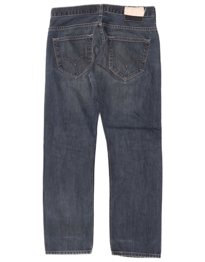 Levi's Masculino 504 Straight Jeans W32 L27 Azul Algodão