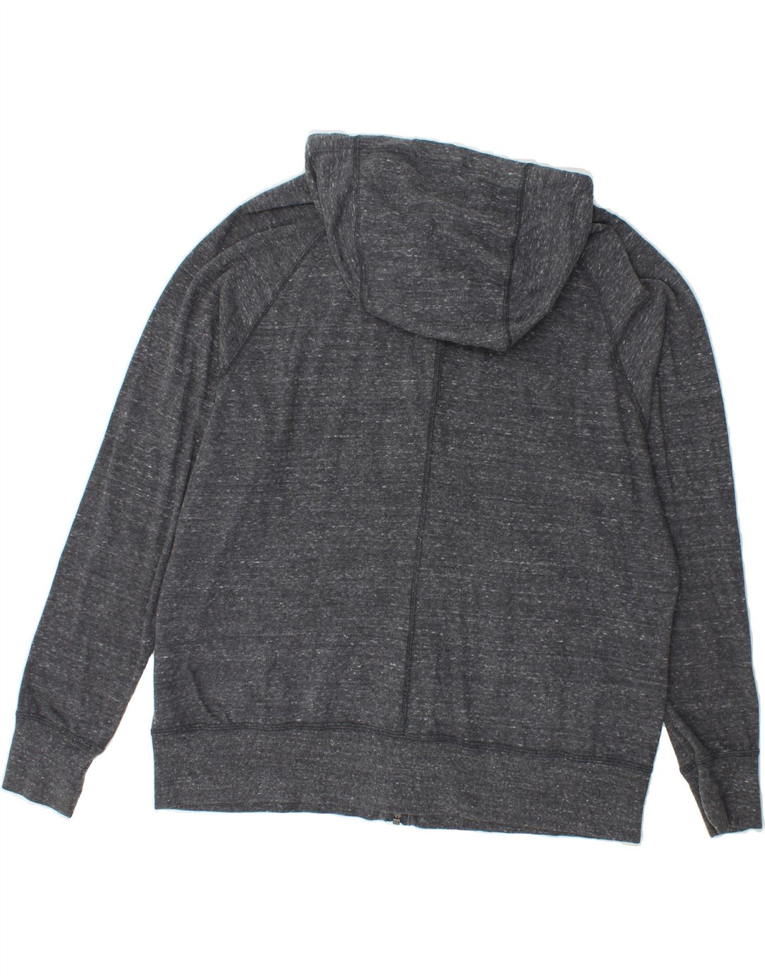 NIKE Mens Graphic Zip Hoodie Sweater XL Grey Flecked Cotton Vintage Nike and Second-Hand Nike from Messina Hembry 