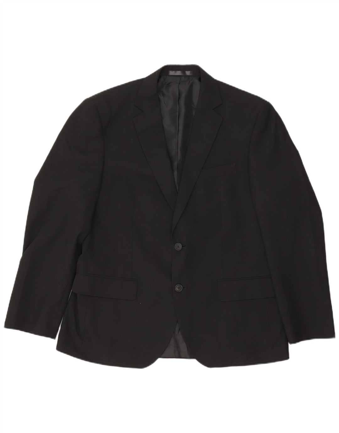 Jaqueta blazer masculina Marks & Spencer curta de 2 botões Reino Unido 40 médio preto
