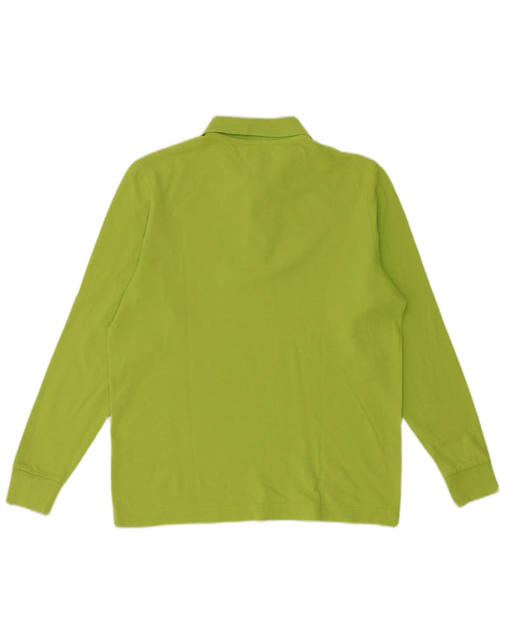 Camisa polo masculina de manga comprida Kappa pequena verde