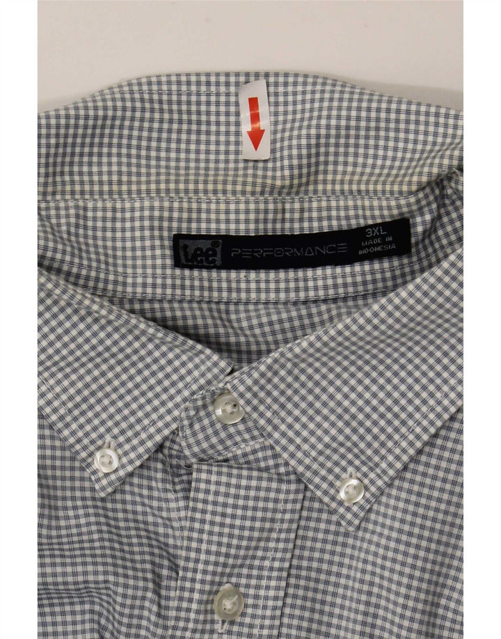 Camisa masculina Lee 3XL xadrez azul