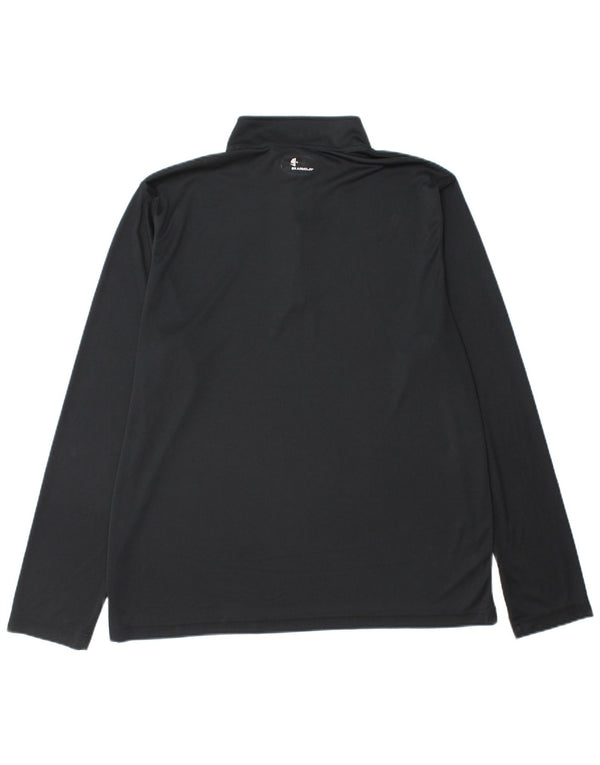 Under Armour Masculino Heat Gear Zip Neck Pulôver Treino Top XL Preto