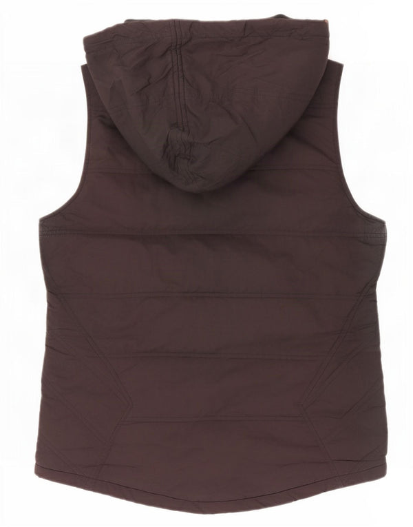 Colete acolchoado com capuz feminino Volcom UK 12 poliéster preto médio