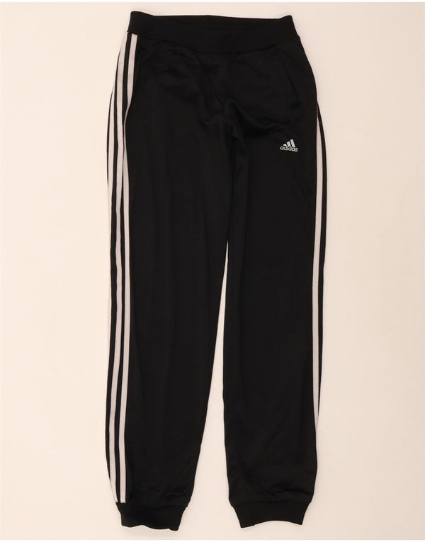 ADIDAS Calças de treino femininas Joggers UK 16 Grande Poliéster Preto