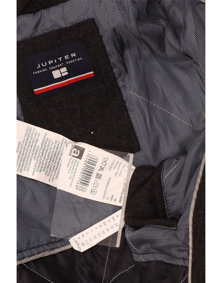 Sobretudo masculino Jupiter UK 42 XL lã cinza