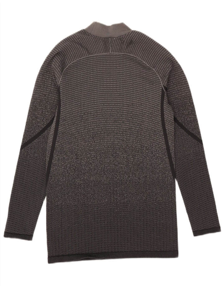Adidas Mens Top Manga Longa Médio Cinza Poliéster