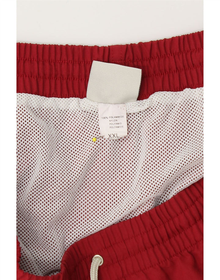 Shorts de natação masculino Sergio Tacchini 2XL vermelho colorblock poliamida