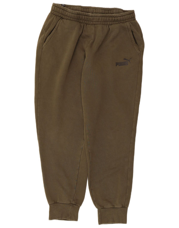Calça esportiva masculina Puma Joggers grande algodão cáqui