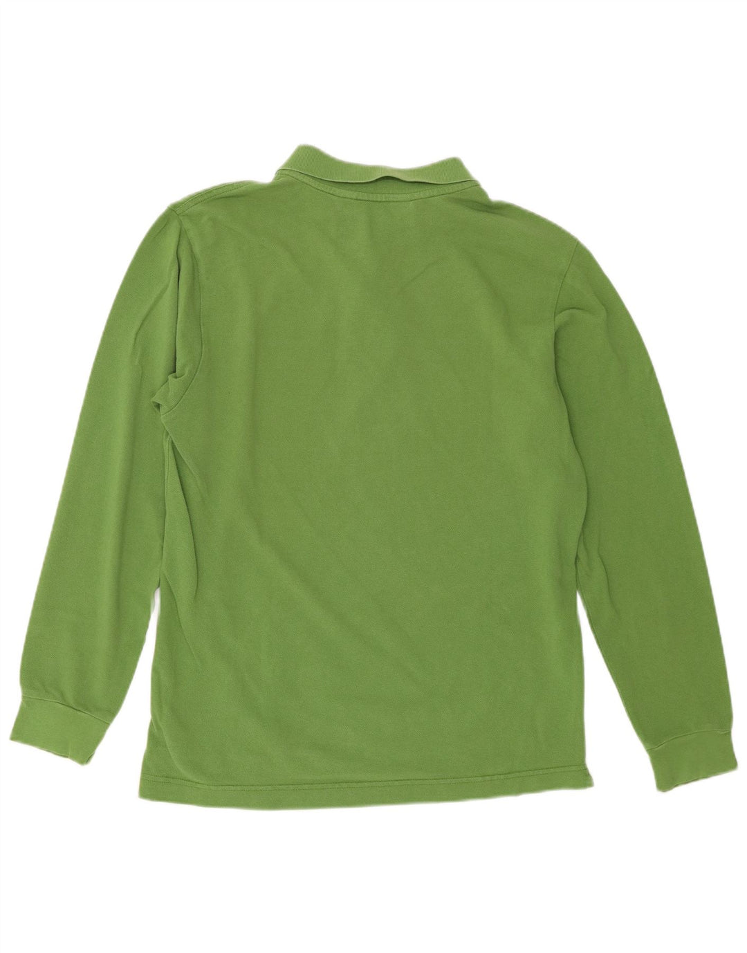 Camisa polo masculina Kappa manga comprida regular fit algodão verde médio