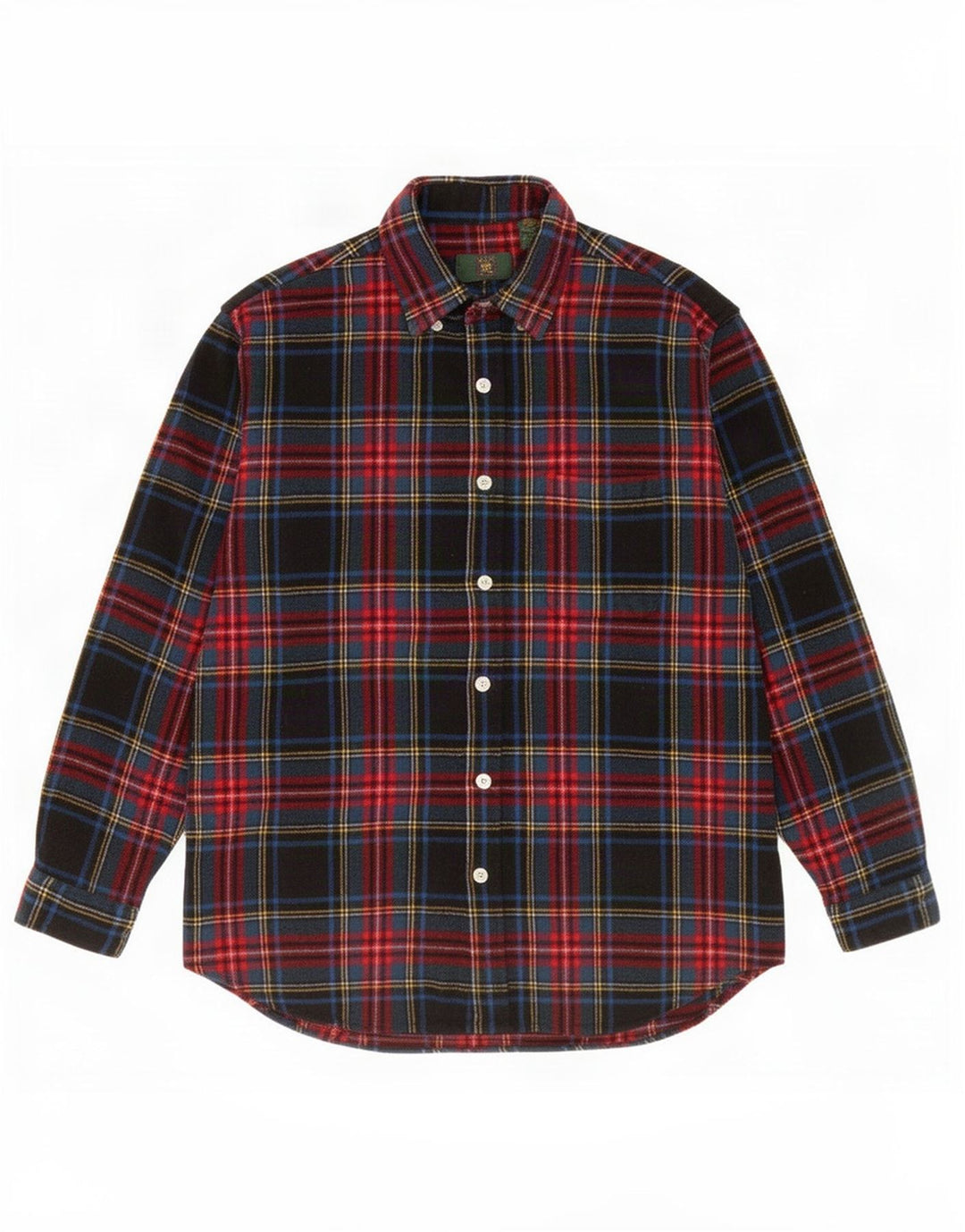 Camisa masculina de flanela Club Room grande lã xadrez multicolorida