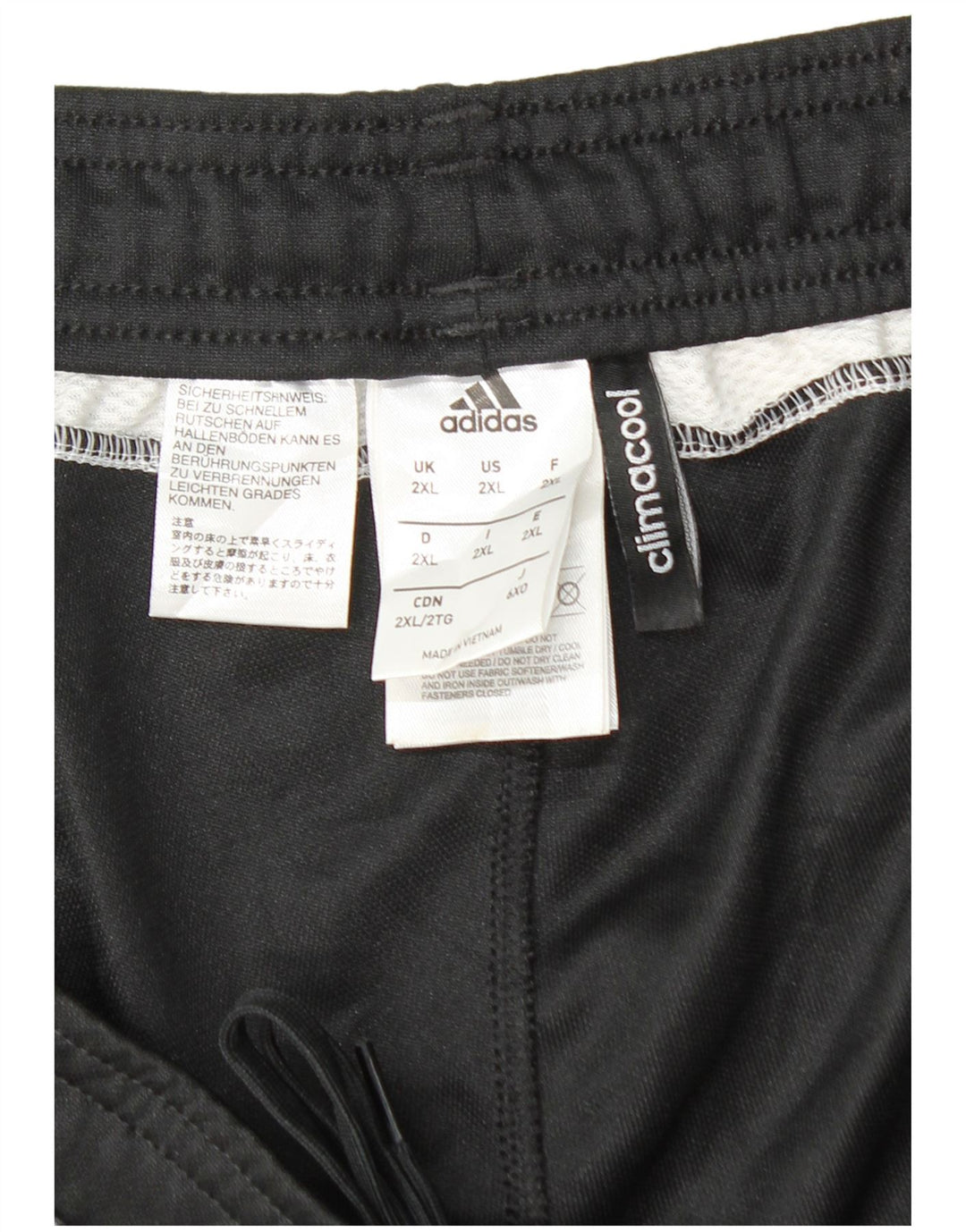 Adidas Mens Climacool Calças de treino 2XL poliéster preto