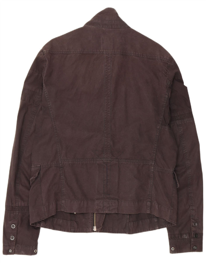 Jaqueta utilitária feminina Diesel UK 18 XL algodão preto