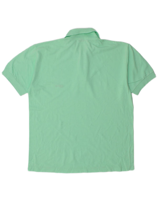 Camisa polo masculina vintage verde médio