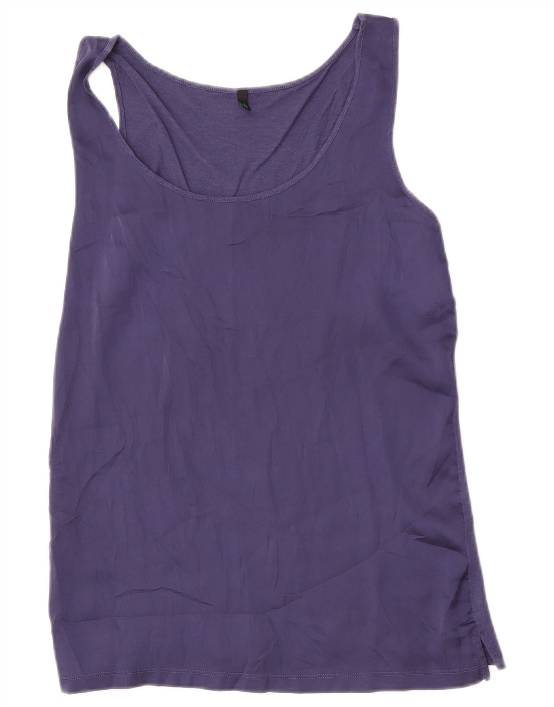 Colete feminino Benetton UK 12 poliéster roxo médio