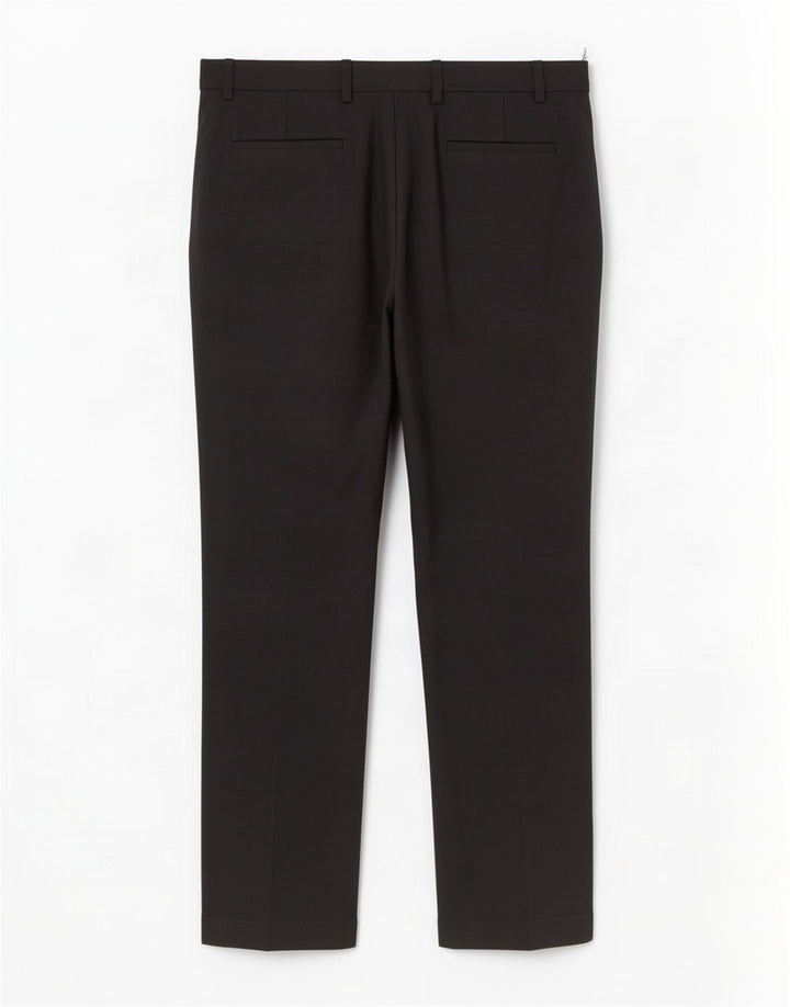 Calça casual masculina Marks & Spencer de ajuste regular W44 L31 poliéster preto