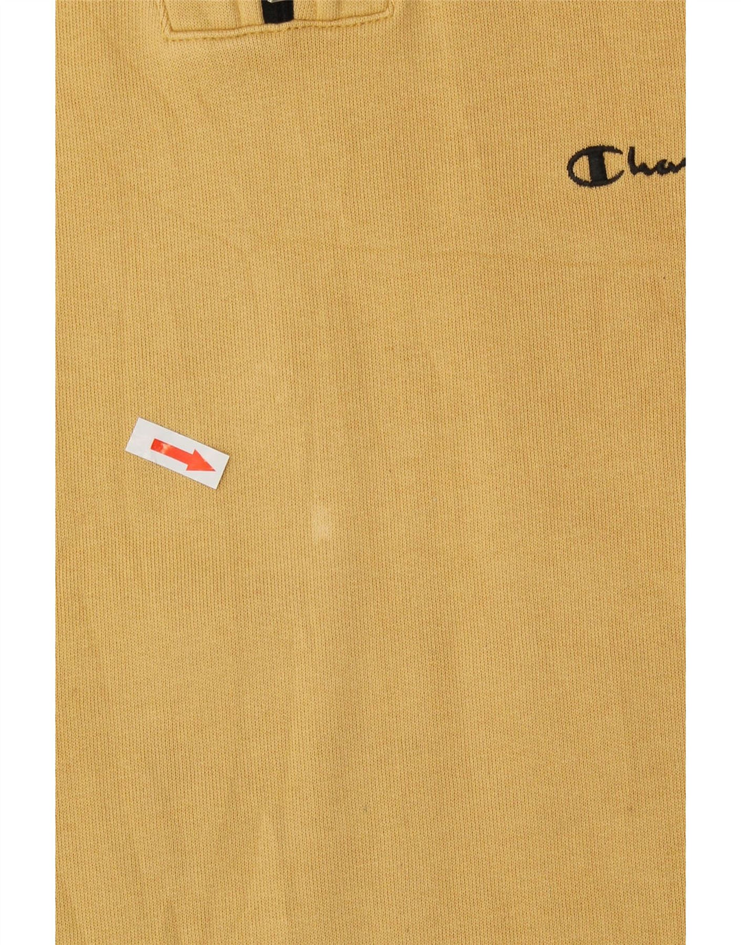 CHAMPION Suéter masculino com zíper e gola grande de algodão bege