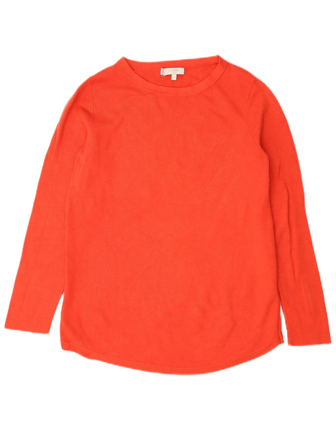 Top oversized feminino Hobbs manga comprida UK 10 pequeno laranja