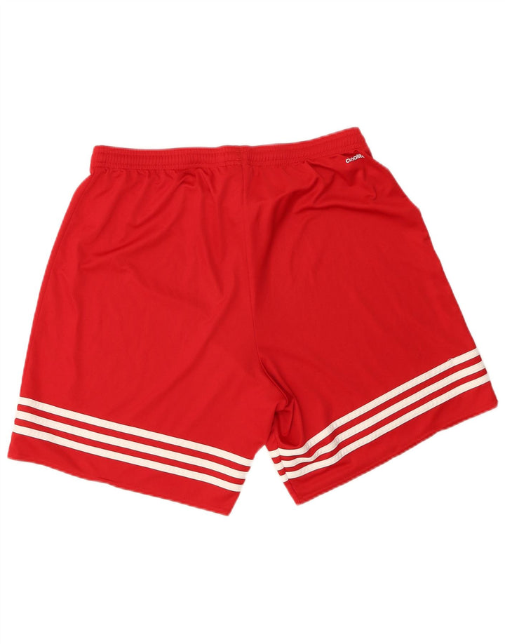 Adidas Mens Climalite Sport Shorts Grande Poliéster Vermelho