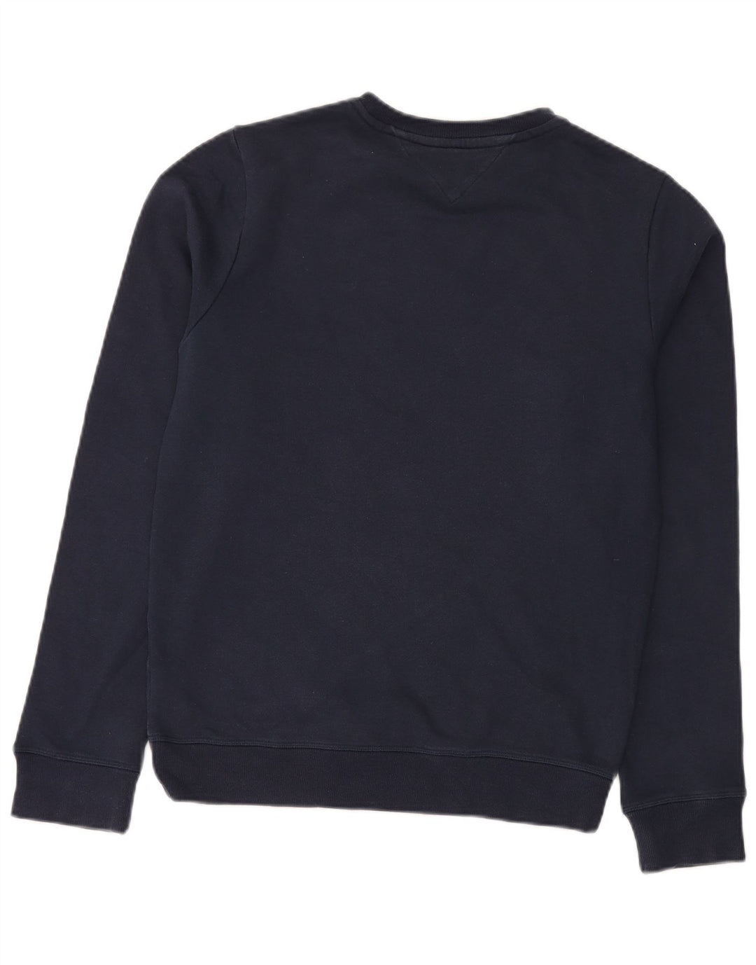 TOMMY HILFIGER Suéter gráfico masculino pequeno algodão azul marinho