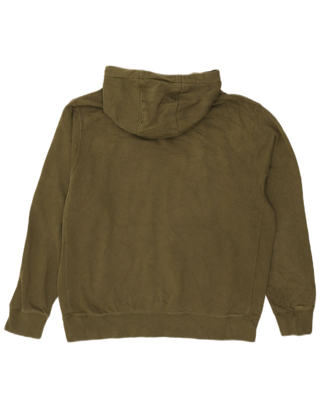 Nike Mens Hoodie Jumper Grande Algodão Cáqui