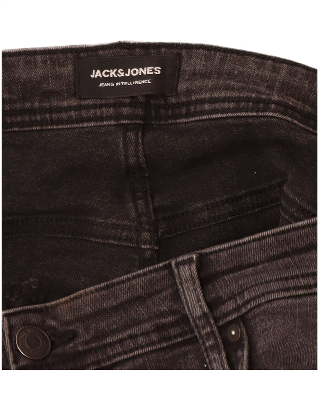 Jeans masculinos Jack & Jones Slim W38 L32 algodão cinza