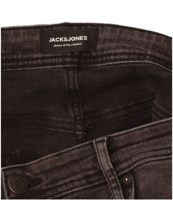 Jeans masculinos Jack & Jones Slim W38 L32 algodão cinza