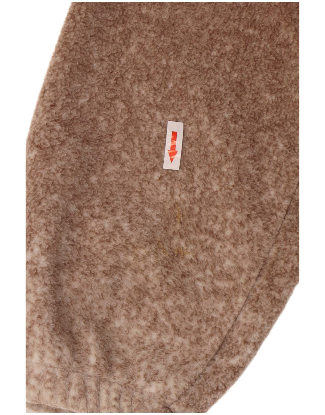 Jaqueta masculina vintage de lã gráfica Wolf UK 38 marrom médio manchado