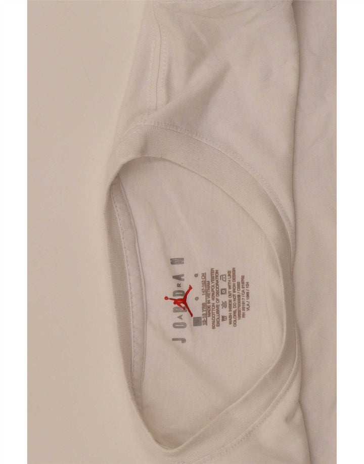 Camiseta Jordan Boys Graphic Top 12-13 Anos Grande Branco
