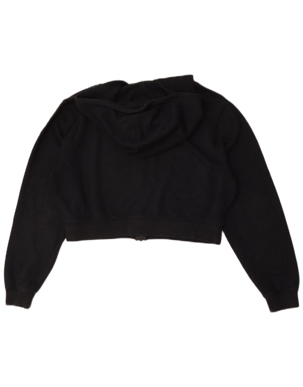 Suéter Nike Feminino Crop Oversized Zip Hoodie UK 6 XS Preto