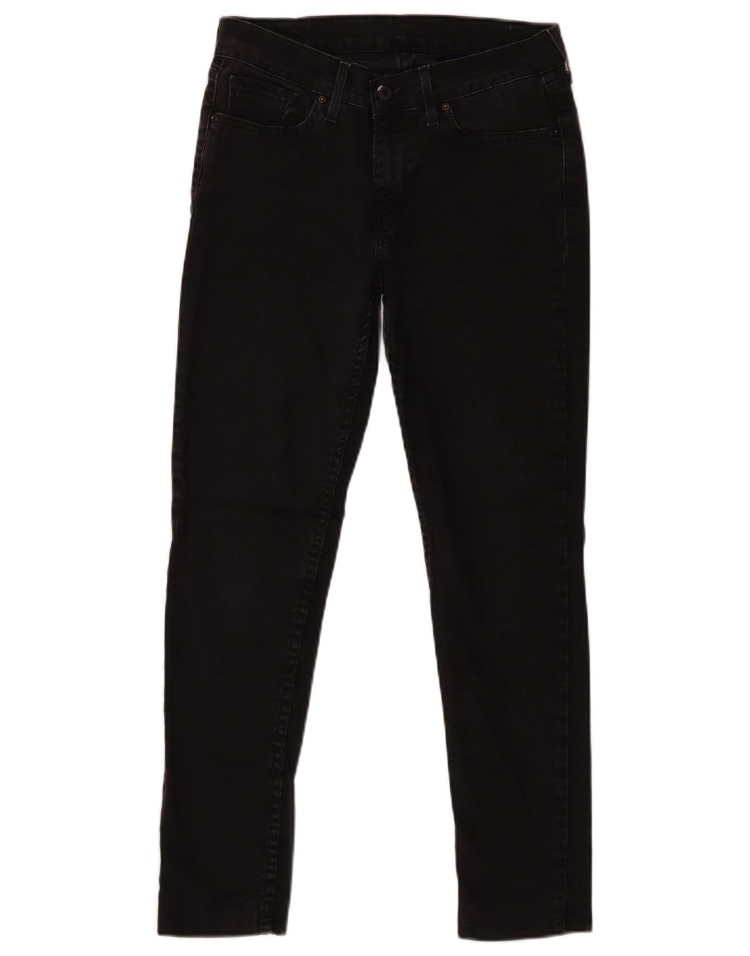 Jeans skinny feminino Levi's W29 L27 algodão preto