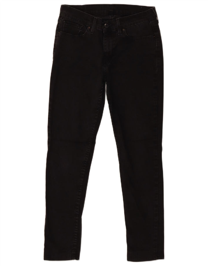 Jeans skinny feminino Levi's W29 L27 algodão preto